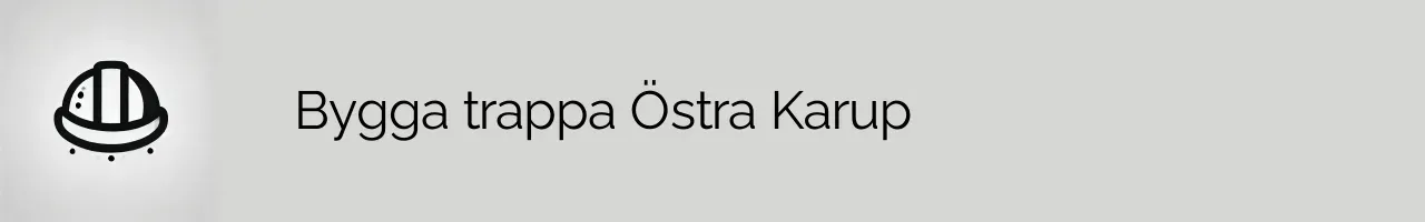 Bygga trappa Östra Karup